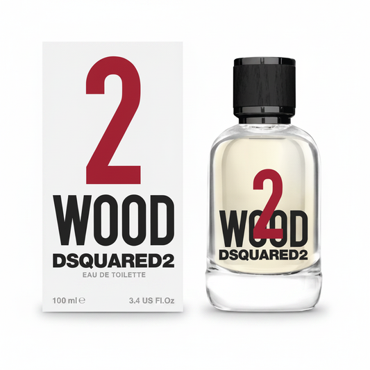 Dsquared2 2 Wood Eau de Toilette 100ml su sfondo bianco