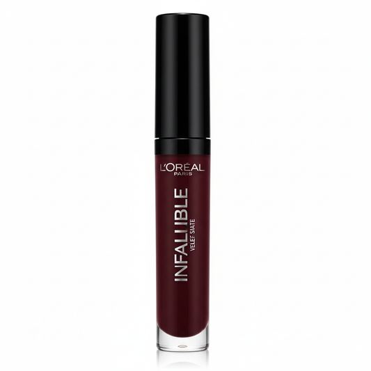 L’Oréal Paris Infallible Velvet Matte Rossetto Liquido Bordeaux – Sfondo bianco