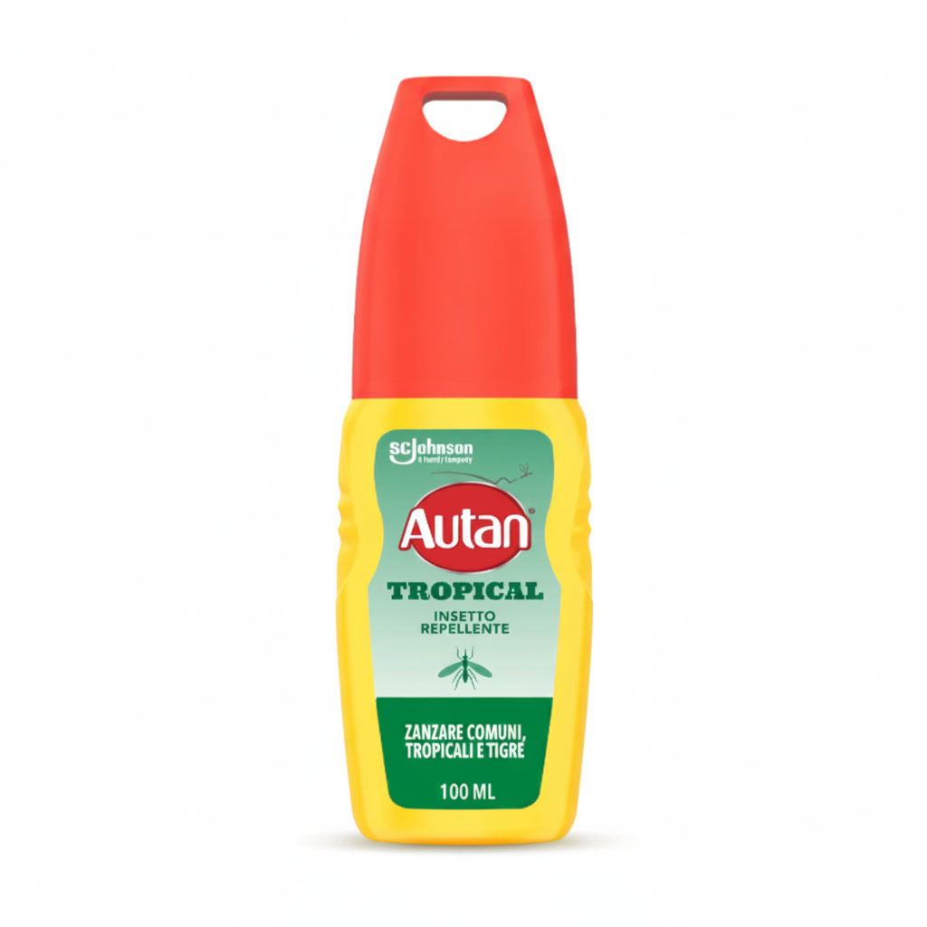 Autan Tropical Spray Repellente 100ml – Sfondo bianco
