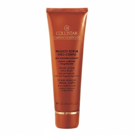 Collistar Magico Scrub Viso-Corpo Pre-Autoabbronzanti 125ml su sfondo bianco