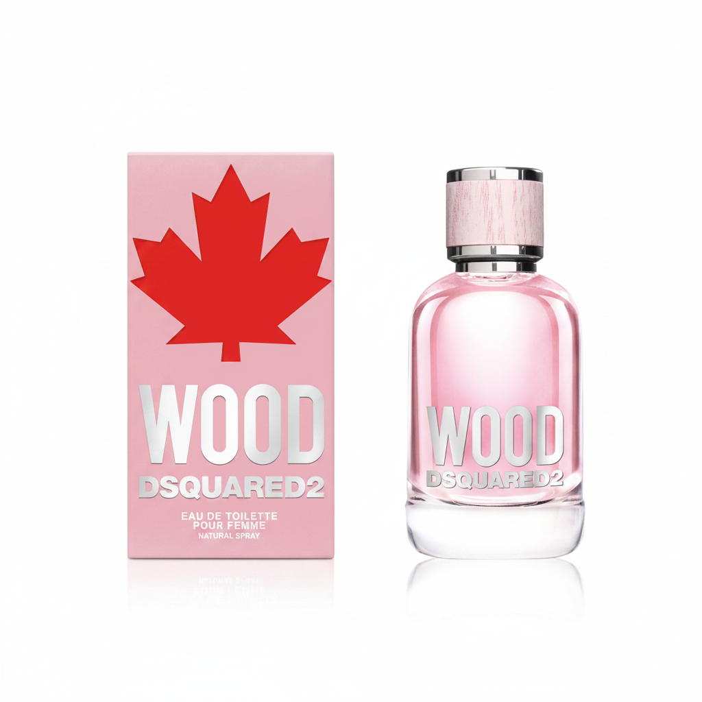 Dsquared2 Wood Pour Femme Eau de Toilette 100ml su sfondo bianco