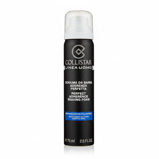 Collistar Linea Uomo Schiuma da Barba Aderenza Perfetta 75ml su sfondo bianco