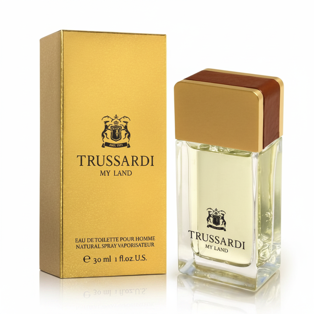 Trussardi My Land Eau de Toilette Pour Homme 30ml su sfondo bianco