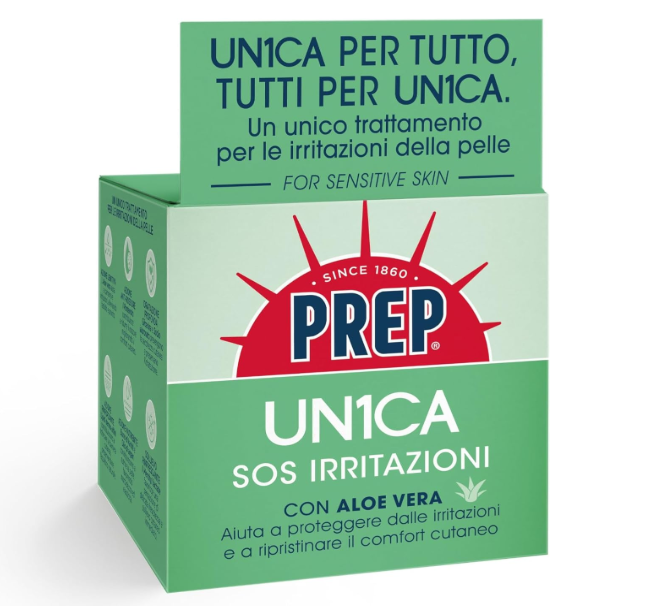 PREP UN1CA SOS Irritazioni con Aloe Vera For Sensitive Skin – confezione originale verde