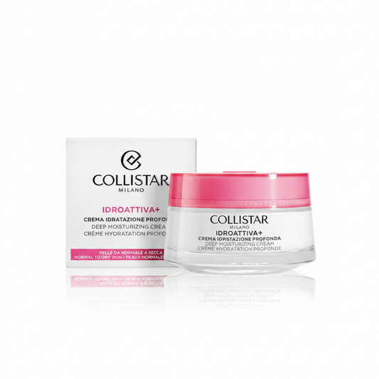 Collistar Idroattiva+ Crema Idratazione Profonda su sfondo bianco