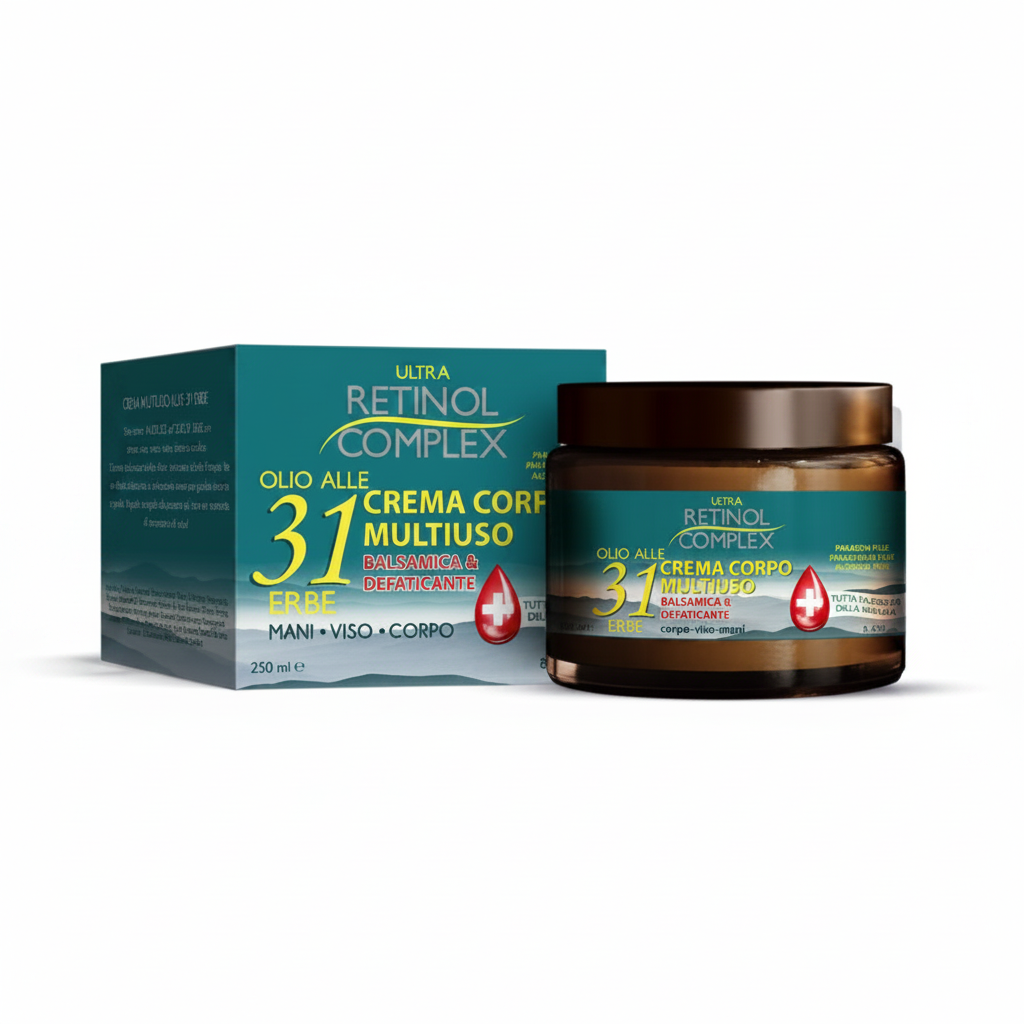 Ultra Retinol Complex Crema Corpo Multiuso 31 Erbe 250ml – sfondo bianco