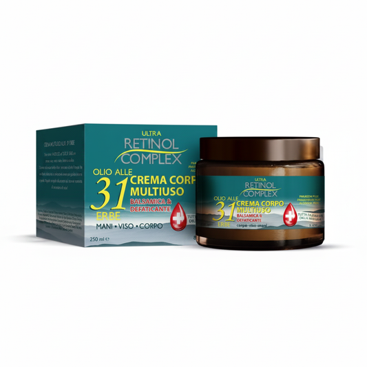 Ultra Retinol Complex Crema Corpo Multiuso 31 Erbe 250ml – sfondo bianco
