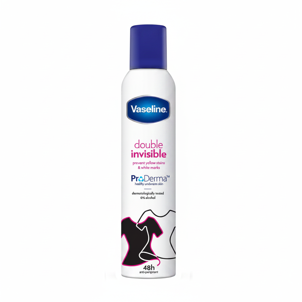 Vaseline Double Invisible ProDerma 48h Spray – foto prodotto sfondo bianco