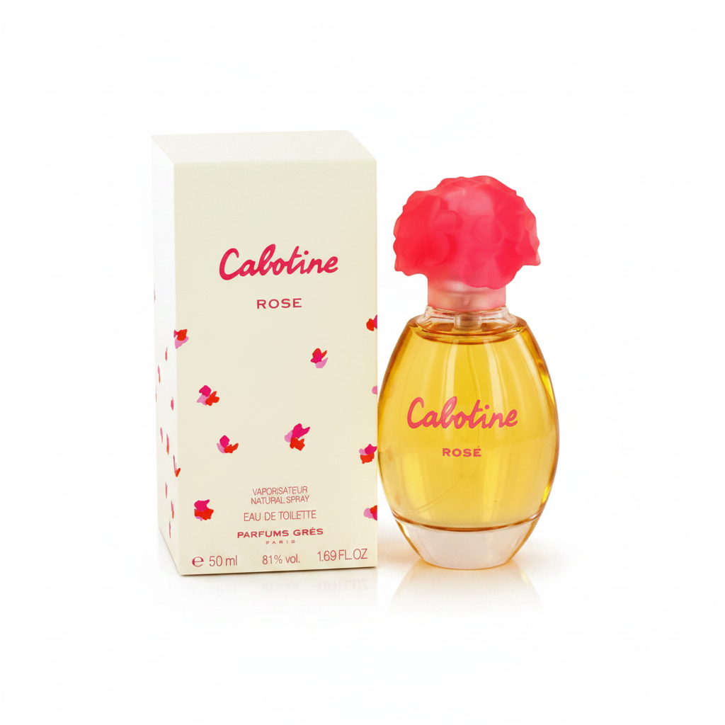Cabotine Rose de Grès Eau de Toilette 50ml - flacone e confezione su sfondo bianco