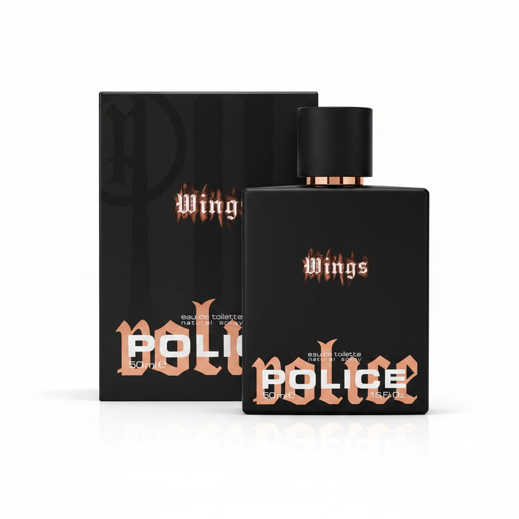 Police Wings Eau de Toilette Uomo 50ml su sfondo bianco