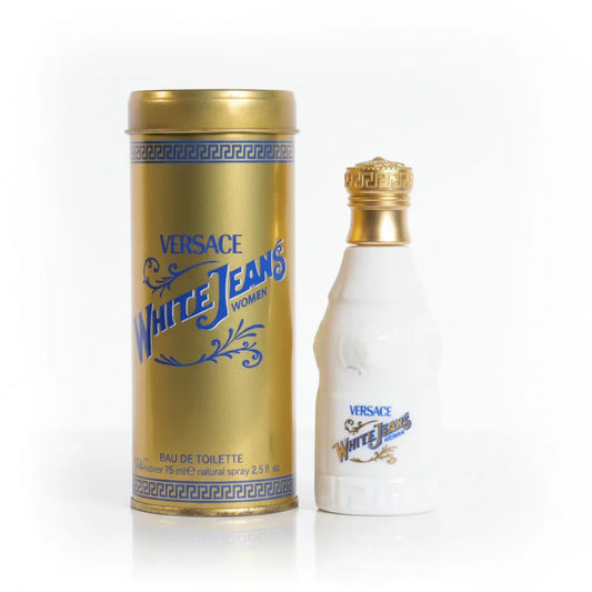 Versace White Jeans Woman 75 ml Eau De Toilette Natural Spray Profumo Donna Old 7214 - MARANNASHOP
